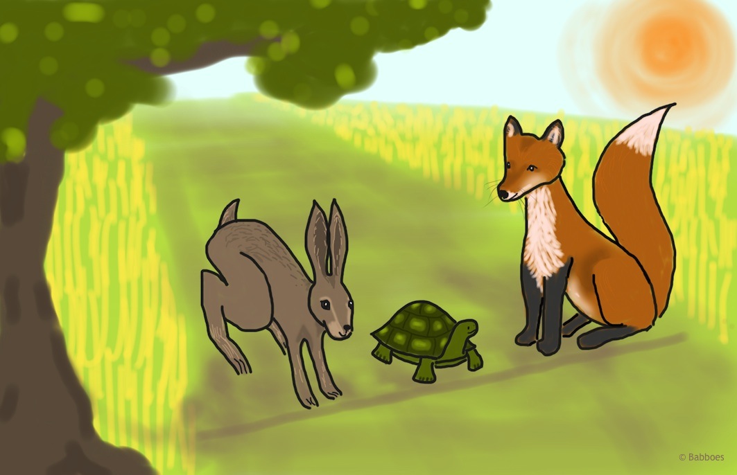 Verhalenverteller Babboes - Haas en Schildpad